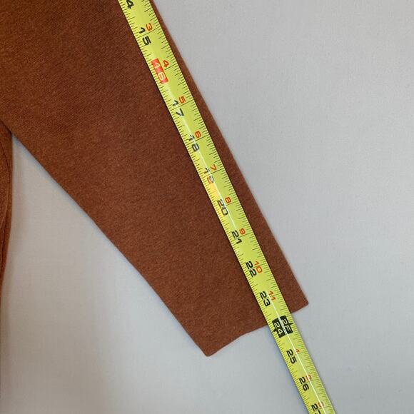 Pact Airplane Cardigan Rust Organic Cotton Open Front Cozy Oversized XS/S - Picture 9 of 12